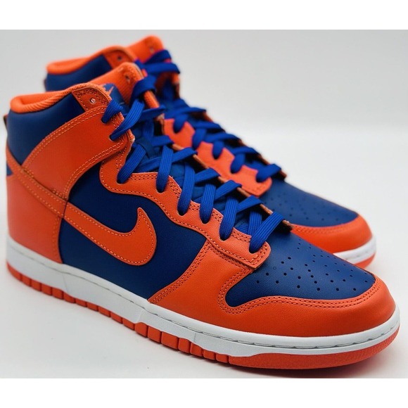 NEW Nike Dunk High Retro Blue Orange Knicks DD1399-800 Men's Size Multi - Picture 3 of 6